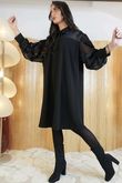 Belvedon Pussy Bow Tunic Black /12=